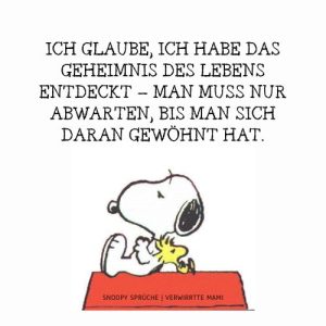 Freche Lebensweisheit Snoopy Spruche